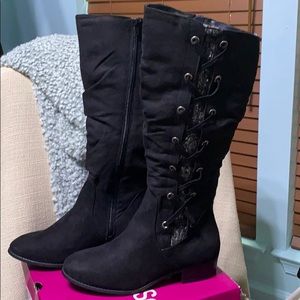 SO Sloth Women’s Knee High Sweater Boots